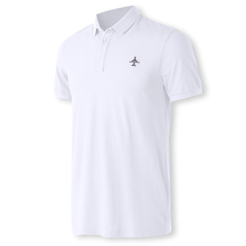Leisure Polyester Embroidery Turn-down Collar Embroidery Loose Golf Shirt for Men Leisure Polyester Embroidery Turn-down Collar Embroidery Loose Golf Shirt for Men
