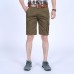 Mens 100% Cotton Multi-pocket Knee-Length Cargo Pants Loose Outdoor Casual Shorts Mens 100% Cotton Multi-pocket Knee-Length Cargo Pants Loose Outdoor Casual Shorts