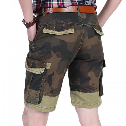 Men's Fashion Camouflage Slim Thin Shorts Summer Cotton Casual Knee-length Shorts Men's Fashion Camouflage Slim Thin Shorts Summer Cotton Casual Knee-length Shorts