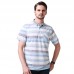 Mens Fashion Striped Silk Soft Short-sleeve Golf Shirt Summer Slim Fit Thin Breathable Tops Mens Fashion Striped Silk Soft Short-sleeve Golf Shirt Summer Slim Fit Thin Breathable Tops