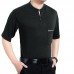 Men's Cotton Button Slim Collar Golf Shirt Casual Business Casual Short Sleeved Tops Men's Cotton Button Slim Collar Golf Shirt Casual Business Casual Short Sleeved Tops