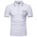 Fashion Men's Lapel Short Sleeved Golf Shirt Summer Chest Pocket Casual Tops Tees Fashion Men's Lapel Short Sleeved Golf Shirt Summer Chest Pocket Casual Tops Tees