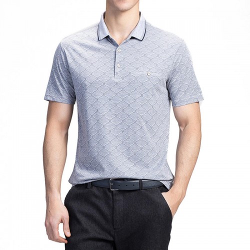Mens Geometric Printing Wash and Wear Casual Golf Shirt Short Sleeve Loose Work Casual Tee Tops Mens Geometric Printing Wash and Wear Casual Golf Shirt Short Sleeve Loose Work Casual Tee Tops