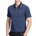 Mens Geometric Printing Wash and Wear Casual Golf Shirt Short Sleeve Loose Work Casual Tee Tops Mens Geometric Printing Wash and Wear Casual Golf Shirt Short Sleeve Loose Work Casual Tee Tops