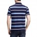 Summer Men's Comfort Cotton Golf Shirt Fashion Striped Turn-down Collar Short Sleeved Tops Summer Men's Comfort Cotton Golf Shirt Fashion Striped Turn-down Collar Short Sleeved Tops