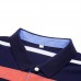 Summer Men's Comfort Cotton Golf Shirt Fashion Striped Turn-down Collar Short Sleeved Tops Summer Men's Comfort Cotton Golf Shirt Fashion Striped Turn-down Collar Short Sleeved Tops