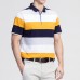 Summer Men's Fashion Stripe Design Comfort Cotton Golf Shirt Casual Short-sleeved Tops Tees Summer Men's Fashion Stripe Design Comfort Cotton Golf Shirt Casual Short-sleeved Tops Tees