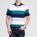 Summer Men's Fashion Stripe Design Comfort Cotton Golf Shirt Casual Short-sleeved Tops Tees Summer Men's Fashion Stripe Design Comfort Cotton Golf Shirt Casual Short-sleeved Tops Tees