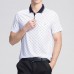 Mens Geometric Printing Loose Thin Comfy Golf Shirt Short Sleeve Work Casual Tee Tops Mens Geometric Printing Loose Thin Comfy Golf Shirt Short Sleeve Work Casual Tee Tops