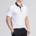 Mens Geometric Printing Loose Thin Comfy Golf Shirt Short Sleeve Work Casual Tee Tops Mens Geometric Printing Loose Thin Comfy Golf Shirt Short Sleeve Work Casual Tee Tops