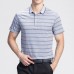 Summer Men's Business Casual Stripe Design Slim Golf Shirt Short-Sleeve Lapel Sports Tops Tees Summer Men's Business Casual Stripe Design Slim Golf Shirt Short-Sleeve Lapel Sports Tops Tees