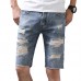 Fashion Holes Ripped Jeans Summer Slim Shredded Jeans for Men Fashion Holes Ripped Jeans Summer Slim Shredded Jeans for Men
