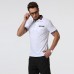 Mens Floral Stitching Slim-fit Golf Shirt Casual Business Breathable Short-sleeved Tops Mens Floral Stitching Slim-fit Golf Shirt Casual Business Breathable Short-sleeved Tops