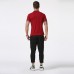 Mens Floral Stitching Slim-fit Golf Shirt Casual Business Breathable Short-sleeved Tops Mens Floral Stitching Slim-fit Golf Shirt Casual Business Breathable Short-sleeved Tops