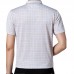 Middle-aged Mens Summer Cool Ice Ribbon Collar Golf Shirt Casual Short-sleeved Plaid Tops Tees Middle-aged Mens Summer Cool Ice Ribbon Collar Golf Shirt Casual Short-sleeved Plaid Tops Tees