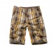 Men's Fashion Plaid Multi-pocket Shorts Summer Breathable Knee-Length Casual Shorts Men's Fashion Plaid Multi-pocket Shorts Summer Breathable Knee-Length Casual Shorts