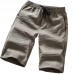 Men's Breathable Loose Casual Shorts Summer Solid Color Thin Knee-Length Shorts Pants Men's Breathable Loose Casual Shorts Summer Solid Color Thin Knee-Length Shorts Pants