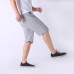 Men's Breathable Quick-drying Knee-length Shorts Elastic Waist Solid Color Casual Shorts Men's Breathable Quick-drying Knee-length Shorts Elastic Waist Solid Color Casual Shorts