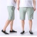 Men's Breathable Quick-drying Knee-length Shorts Elastic Waist Solid Color Casual Shorts Men's Breathable Quick-drying Knee-length Shorts Elastic Waist Solid Color Casual Shorts