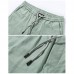 Men's Breathable Quick-drying Knee-length Shorts Elastic Waist Solid Color Casual Shorts Men's Breathable Quick-drying Knee-length Shorts Elastic Waist Solid Color Casual Shorts