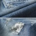 Summer Plus Size Retro Nostalgic Fashion Ripped Holed Short Jeans for Men Summer Plus Size Retro Nostalgic Fashion Ripped Holed Short Jeans for Men