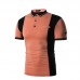Men's Summer Hit Color Short-sleeved Golf Shirt Fashion Casual Stand Collar Tops Tees Men's Summer Hit Color Short-sleeved Golf Shirt Fashion Casual Stand Collar Tops Tees