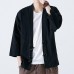 Mens Loose Cotton Vintage Horn Buckle Three Quarter Sleeve Coats Tops Mens Loose Cotton Vintage Horn Buckle Three Quarter Sleeve Coats Tops
