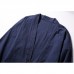 Mens Loose Cotton Vintage Horn Buckle Three Quarter Sleeve Coats Tops Mens Loose Cotton Vintage Horn Buckle Three Quarter Sleeve Coats Tops