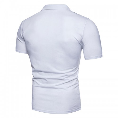 Mens Fashion Printed Design Golf Shirt Casual Trun Down Short Sleeve Tops Tees Mens Fashion Printed Design Golf Shirt Casual Trun Down Short Sleeve Tops Tees