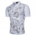 Mens Fashion Printed Design Golf Shirt Casual Trun Down Short Sleeve Tops Tees Mens Fashion Printed Design Golf Shirt Casual Trun Down Short Sleeve Tops Tees