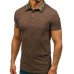 Summer Leisure Golf Shirts Turn-down Collar Loose Short Sleeve Solid Color T-shirts for Mens Summer Leisure Golf Shirts Turn-down Collar Loose Short Sleeve Solid Color T-shirts for Mens