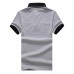 Men's Casual Fashion Striped Short Sleeved Golf Shirt Breathable Trun Down Tops Men's Casual Fashion Striped Short Sleeved Golf Shirt Breathable Trun Down Tops