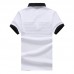 Men's Casual Fashion Striped Short Sleeved Golf Shirt Breathable Trun Down Tops Men's Casual Fashion Striped Short Sleeved Golf Shirt Breathable Trun Down Tops