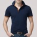 Men's Casual Slim Lapel Golf Shirt Summer Half Sleeve Pure Color Thin Tops Tees Men's Casual Slim Lapel Golf Shirt Summer Half Sleeve Pure Color Thin Tops Tees
