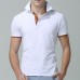 Men's Casual Slim Lapel Golf Shirt Summer Half Sleeve Pure Color Thin Tops Tees Men's Casual Slim Lapel Golf Shirt Summer Half Sleeve Pure Color Thin Tops Tees