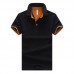 Men's Casual Slim Lapel Golf Shirt Summer Half Sleeve Pure Color Thin Tops Tees Men's Casual Slim Lapel Golf Shirt Summer Half Sleeve Pure Color Thin Tops Tees
