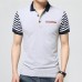 Men's Striped Short Sleeve Golf Shirt Summer Lapel Cotton Casual Slim Tops Men's Striped Short Sleeve Golf Shirt Summer Lapel Cotton Casual Slim Tops
