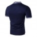 Mens Casual Simple Stripes Turn-down Collar Leisure Golf Shirt Summer Breathable Slim Tops Tees Mens Casual Simple Stripes Turn-down Collar Leisure Golf Shirt Summer Breathable Slim Tops Tees