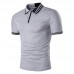 Mens Casual Simple Stripes Turn-down Collar Leisure Golf Shirt Summer Breathable Slim Tops Tees Mens Casual Simple Stripes Turn-down Collar Leisure Golf Shirt Summer Breathable Slim Tops Tees