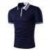 Mens Casual Simple Stripes Turn-down Collar Leisure Golf Shirt Summer Breathable Slim Tops Tees Mens Casual Simple Stripes Turn-down Collar Leisure Golf Shirt Summer Breathable Slim Tops Tees