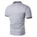 Mens Casual Simple Stripes Turn-down Collar Leisure Golf Shirt Summer Breathable Slim Tops Tees Mens Casual Simple Stripes Turn-down Collar Leisure Golf Shirt Summer Breathable Slim Tops Tees