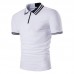 Mens Casual Simple Stripes Turn-down Collar Leisure Golf Shirt Summer Breathable Slim Tops Tees Mens Casual Simple Stripes Turn-down Collar Leisure Golf Shirt Summer Breathable Slim Tops Tees