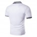 Mens Casual Simple Stripes Turn-down Collar Leisure Golf Shirt Summer Breathable Slim Tops Tees Mens Casual Simple Stripes Turn-down Collar Leisure Golf Shirt Summer Breathable Slim Tops Tees