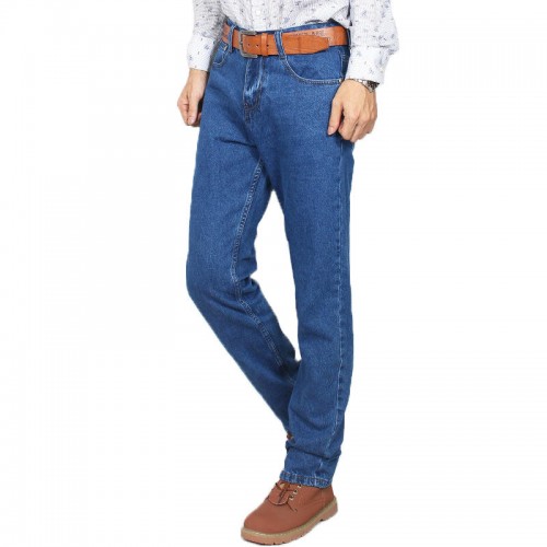 Mens High Rise Cotton Business Casual Straight Leg Loose Classic Jeans Denim Pants Mens High Rise Cotton Business Casual Straight Leg Loose Classic Jeans Denim Pants