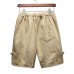 Men's Leisure Elastic Waistline Drawstring Shorts Summer Loose Solid Color Shorts Men's Leisure Elastic Waistline Drawstring Shorts Summer Loose Solid Color Shorts