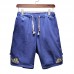 Men's Leisure Elastic Waistline Drawstring Shorts Summer Loose Solid Color Shorts Men's Leisure Elastic Waistline Drawstring Shorts Summer Loose Solid Color Shorts