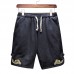 Men's Leisure Elastic Waistline Drawstring Shorts Summer Loose Solid Color Shorts Men's Leisure Elastic Waistline Drawstring Shorts Summer Loose Solid Color Shorts