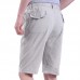 Summer Thin Middle-aged Men's Shorts Elastic Waist Breathable Loose Cotton Linen Shorts Summer Thin Middle-aged Men's Shorts Elastic Waist Breathable Loose Cotton Linen Shorts
