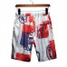 Men's Large Size Casual Loose Floral Printted Knee-Length Shorts Men's Large Size Casual Loose Floral Printted Knee-Length Shorts