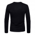 Men's Solid Color Slim Long-sleeved T-Shirts Casual Button Collar Design Round Neck Bottoming Tops Men's Solid Color Slim Long-sleeved T-Shirts Casual Button Collar Design Round Neck Bottoming Tops